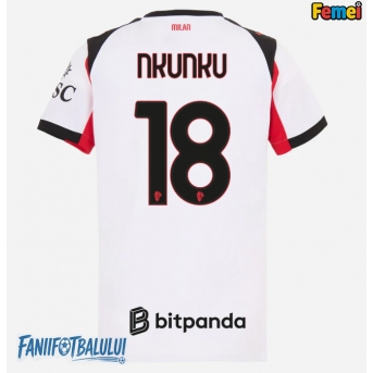 AC Milan Christopher Nkunku #18 Tricou Fotbal Replică 2025-26 Femei Deplasare